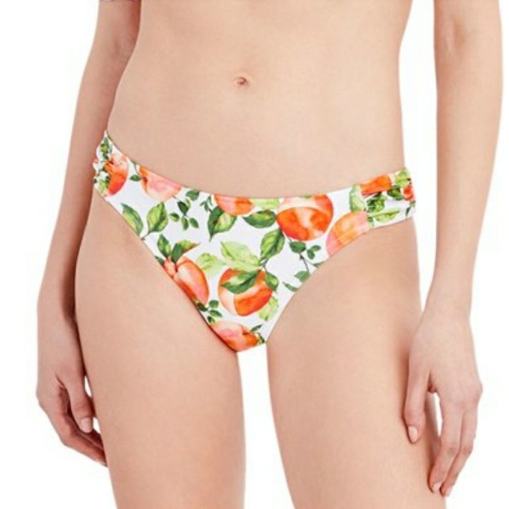BCBG Paris Women's Ruched Tab Bikini Bottom